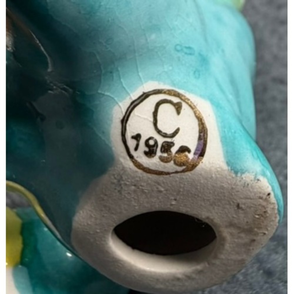 Vintage 1956 Yona Original Ceramic Circus Clown Handstand Acrobat Figurine 5" - Picture 5 of 13